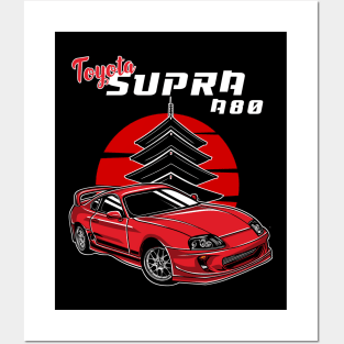 Toyota Supra A80 Posters and Art